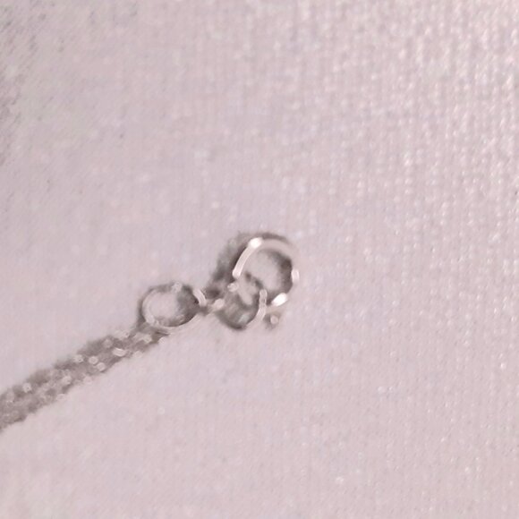 NEW 14kt White Gold and Diamond Cross Necklace - Picture 6 of 12